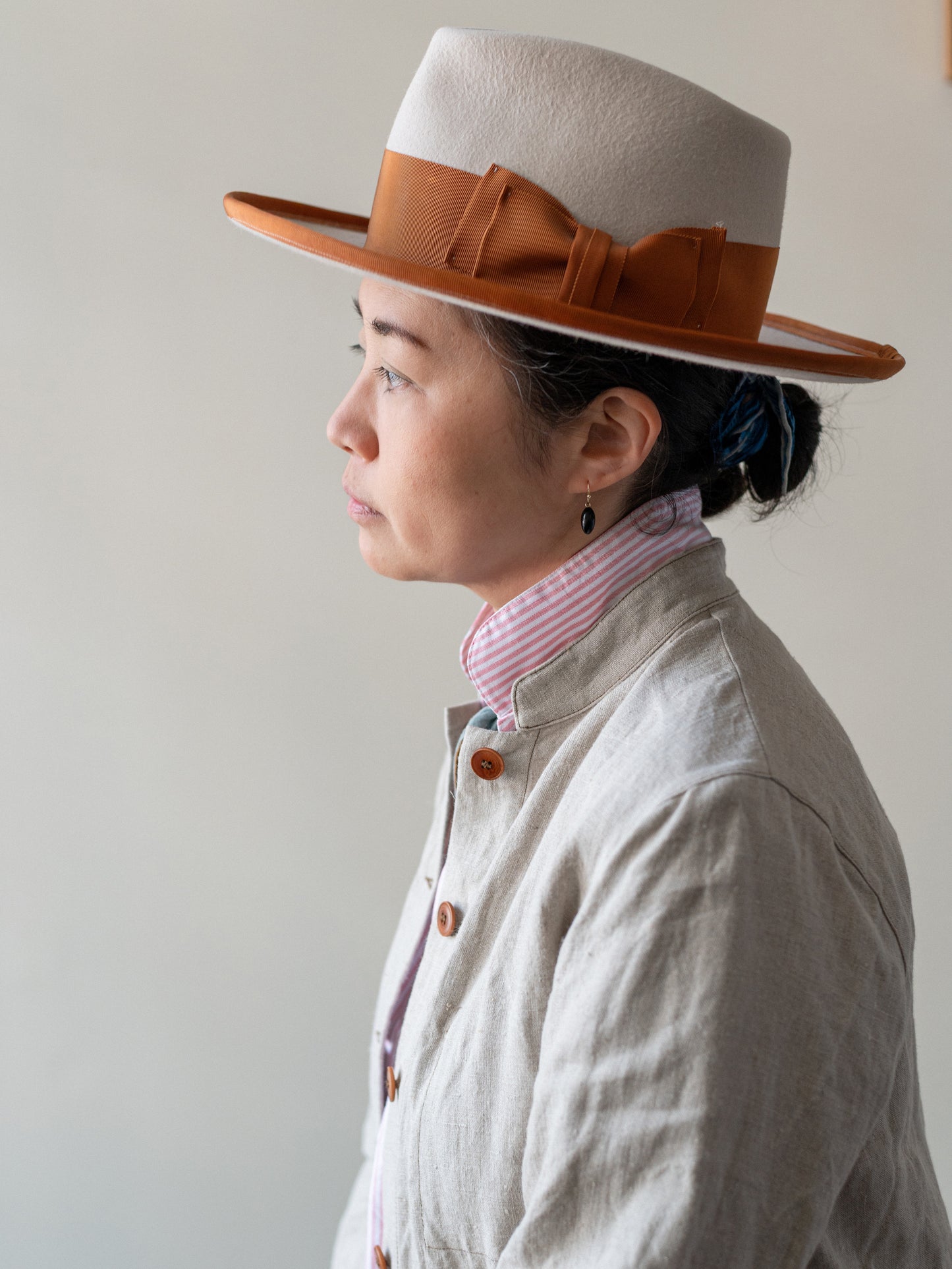 Linen Painter Work Jacket / Natural Beige