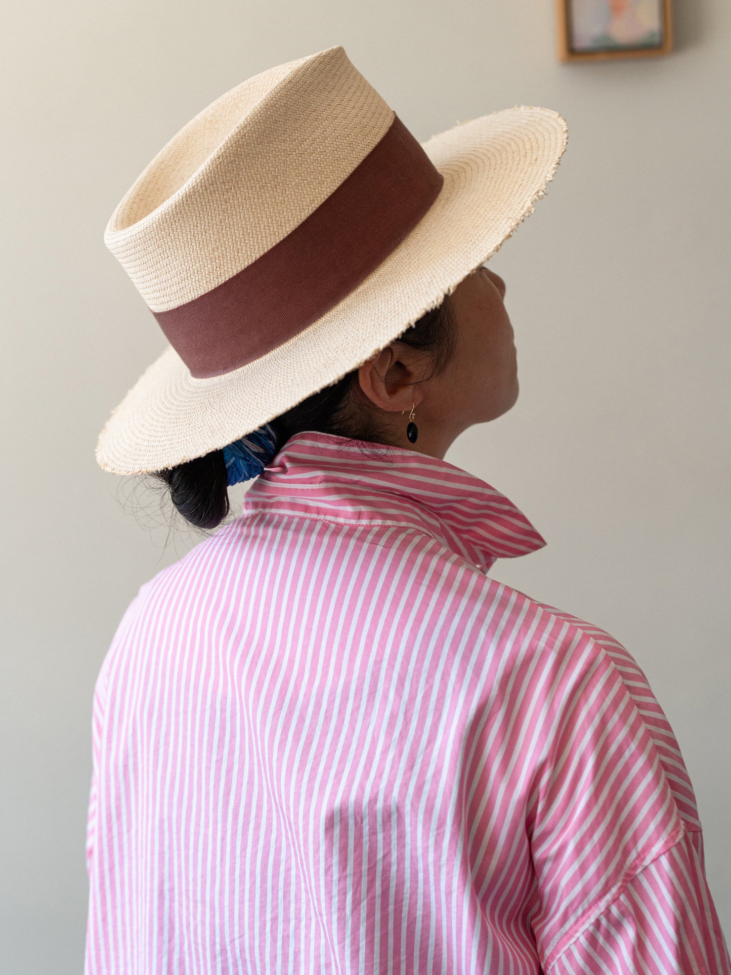Balloon Sleeve Stripe Top / Pink Stripe