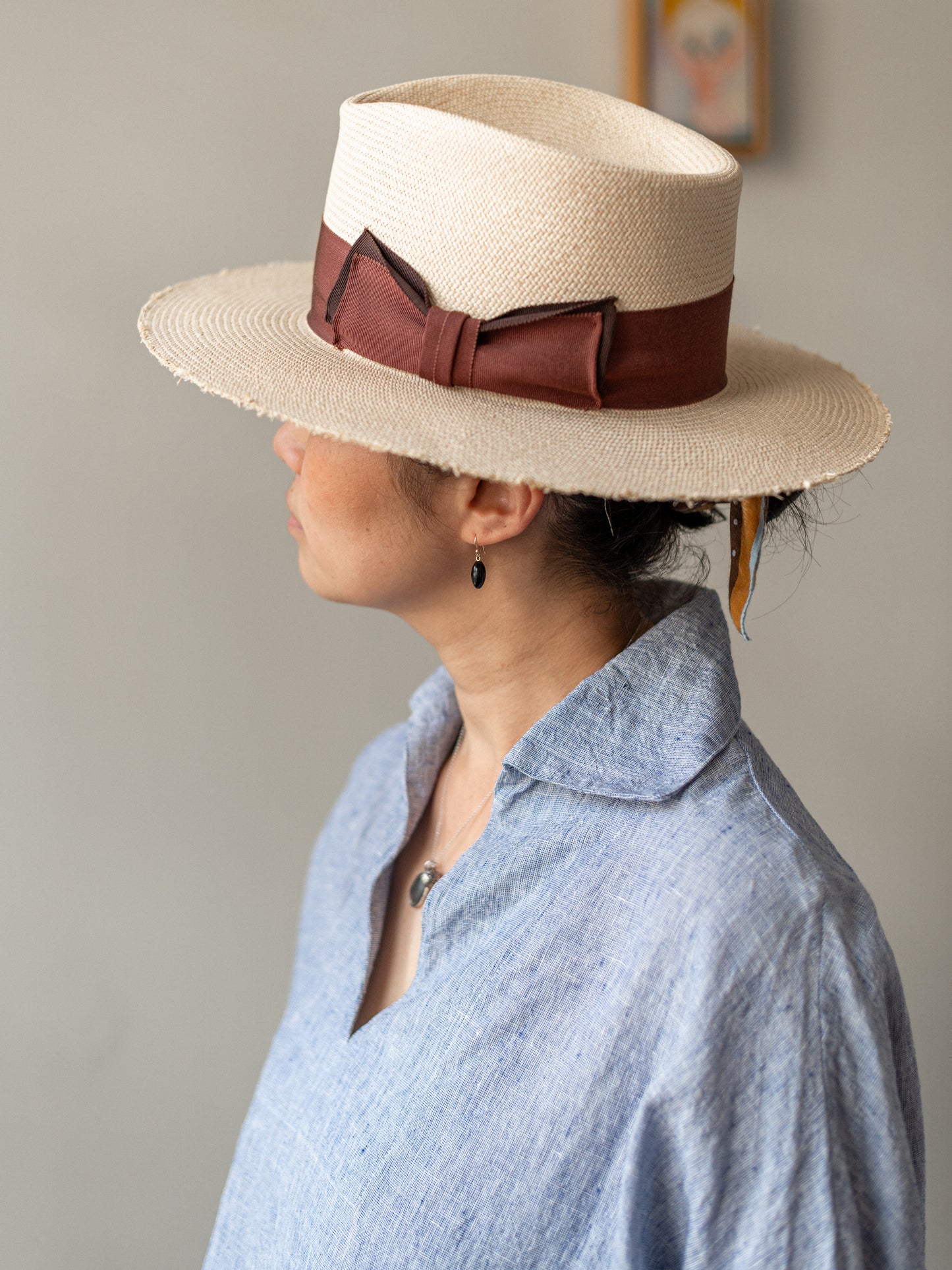 Bathing Top / Irish Linen Blue