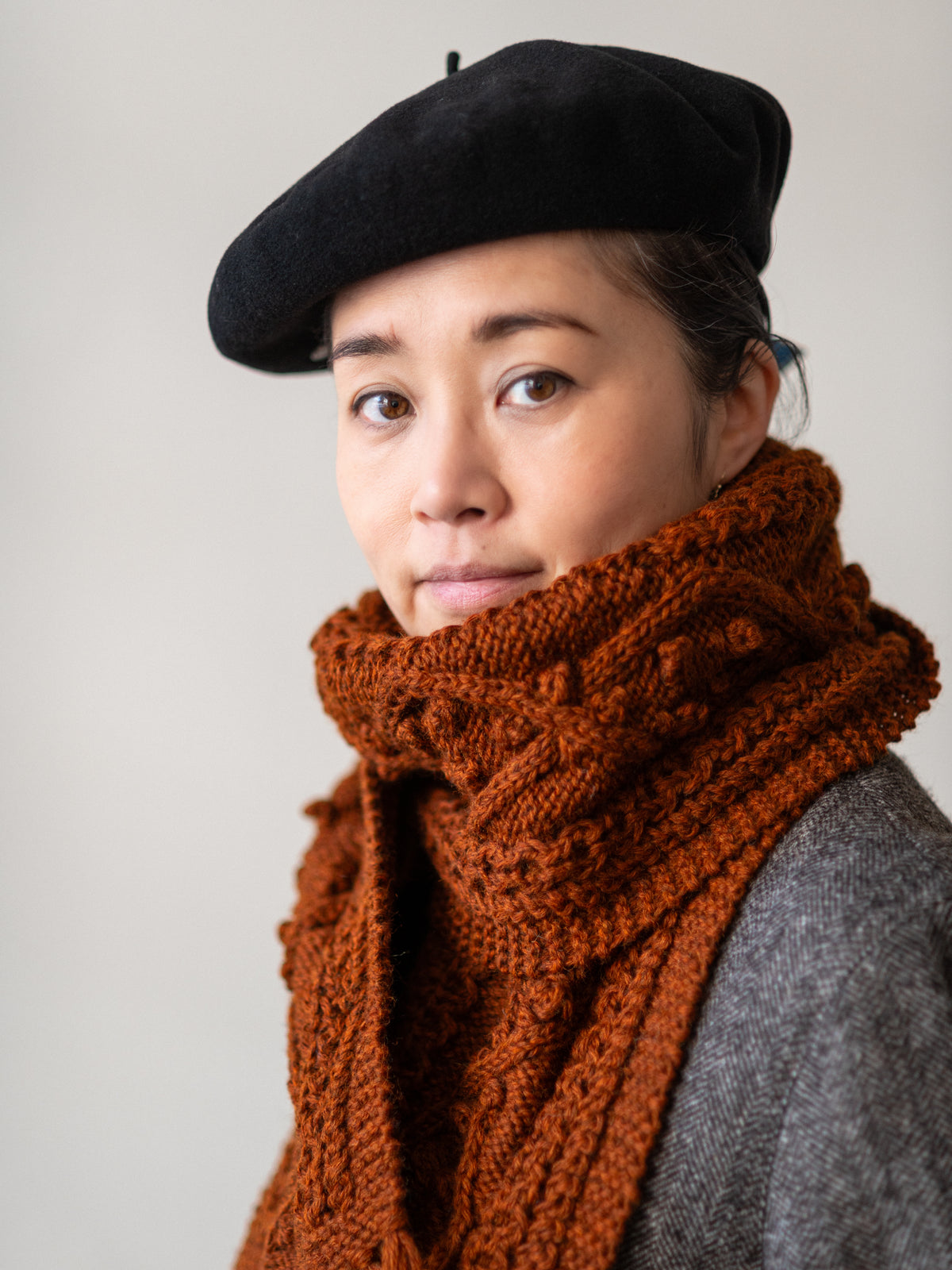 Aran Scarf / Ginger