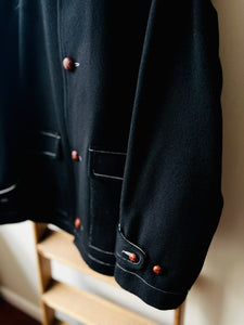 Melton Wool Field Jacket / Black Loaden