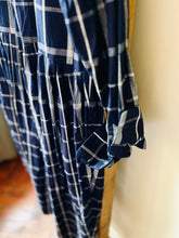 Indigo Cotton Check Dress / Indigo