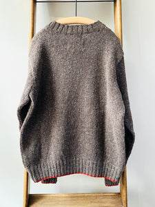 Mohair Tweed Jumper / Brown