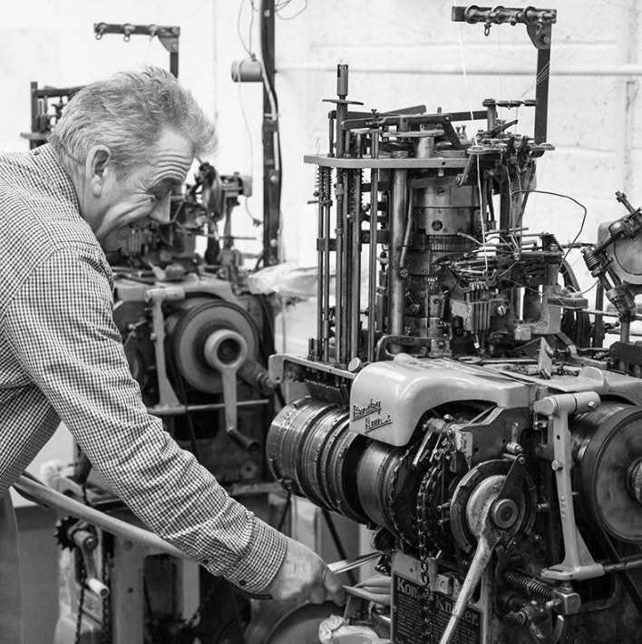 Cashmere Rib Scarf | Brown