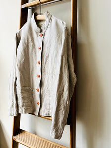 Linen Work Jacket / Natural Beige