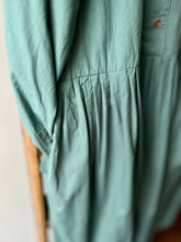 Typewrighter Cotton Dress / Green