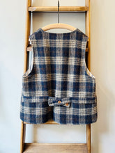 Tweed Reversible Vest / Navy Check