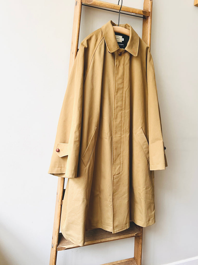 Balmacaan coat Cotton Drill / Khaki – Colenimo