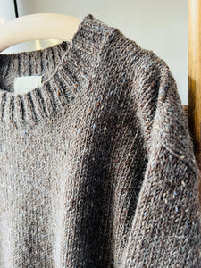 Mohair Tweed Jumper / Brown