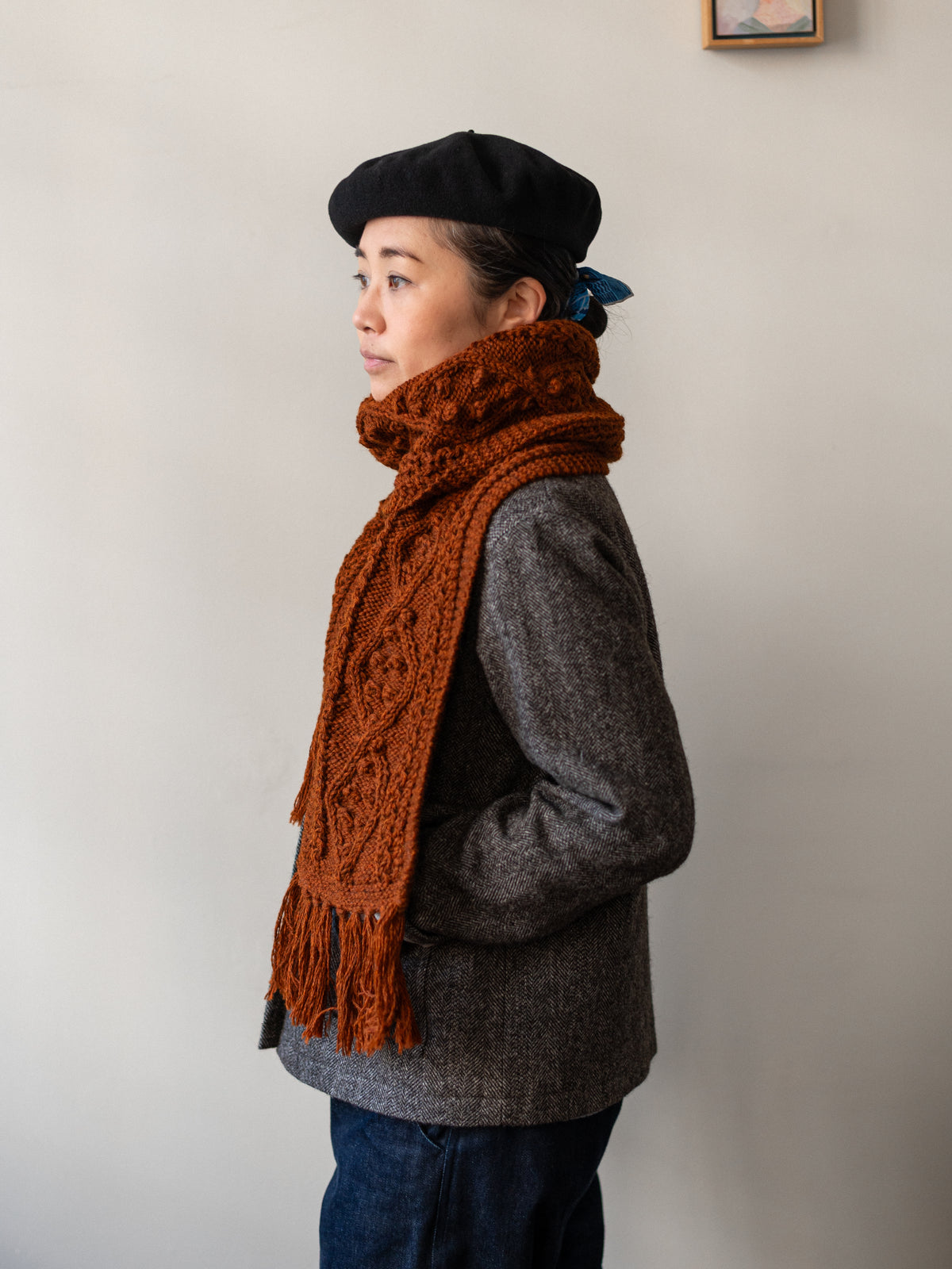 Aran Scarf / Ginger