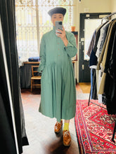 Typewrighter Cotton Dress / Green