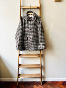 Shetland Wool Field Jacket / Brown Check