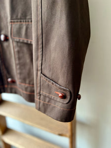 Cotton Twill Field Jacket / Brown