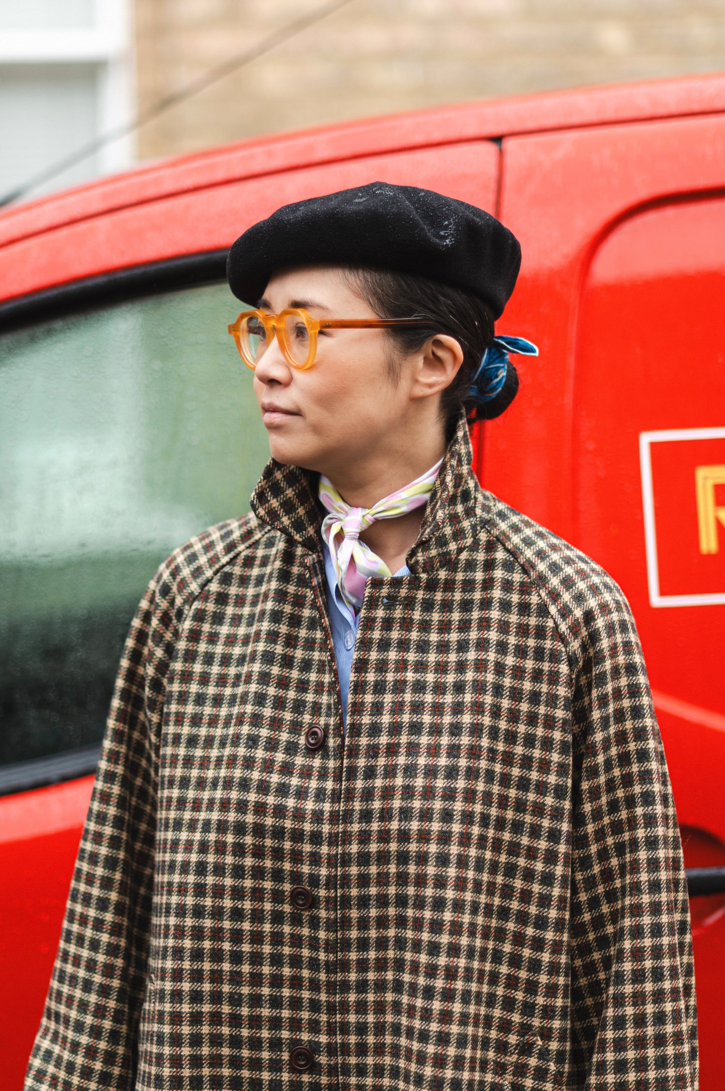 Sporting Tweed Balmacaan Coat / City Check