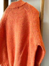 Lambswool Wool Shetland Yarn Cardigan / Clementine