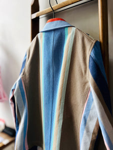 Multi Stripe Work Jacket / Blue