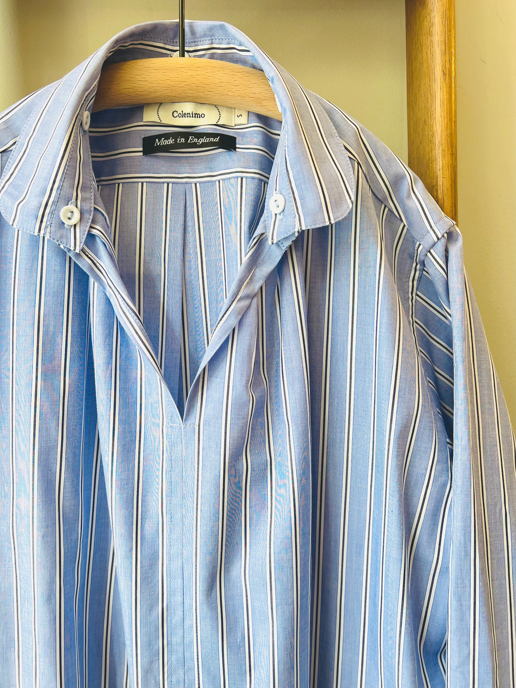 Japanese Cotton Stripe Smock / Blue stripe