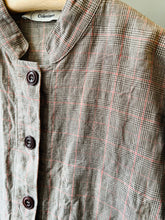 Irish Linen Painter Jacket / Brown Check