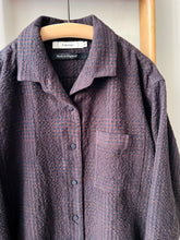 Wool Cotton mix Shirt / Brown check