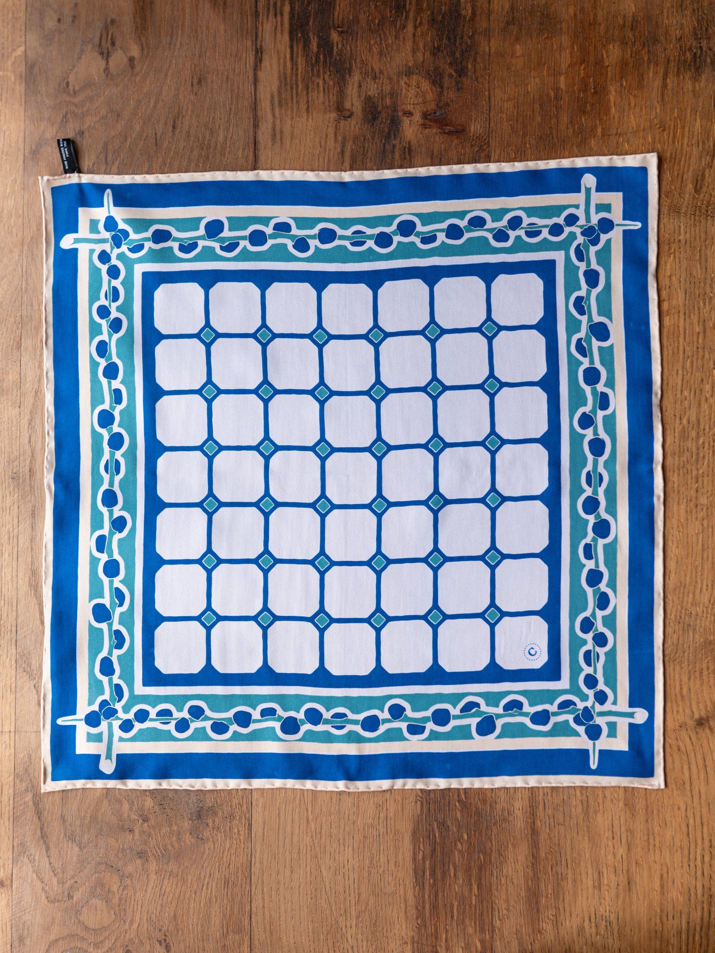 Colenimo Silk Bandana Scarf / Blue
