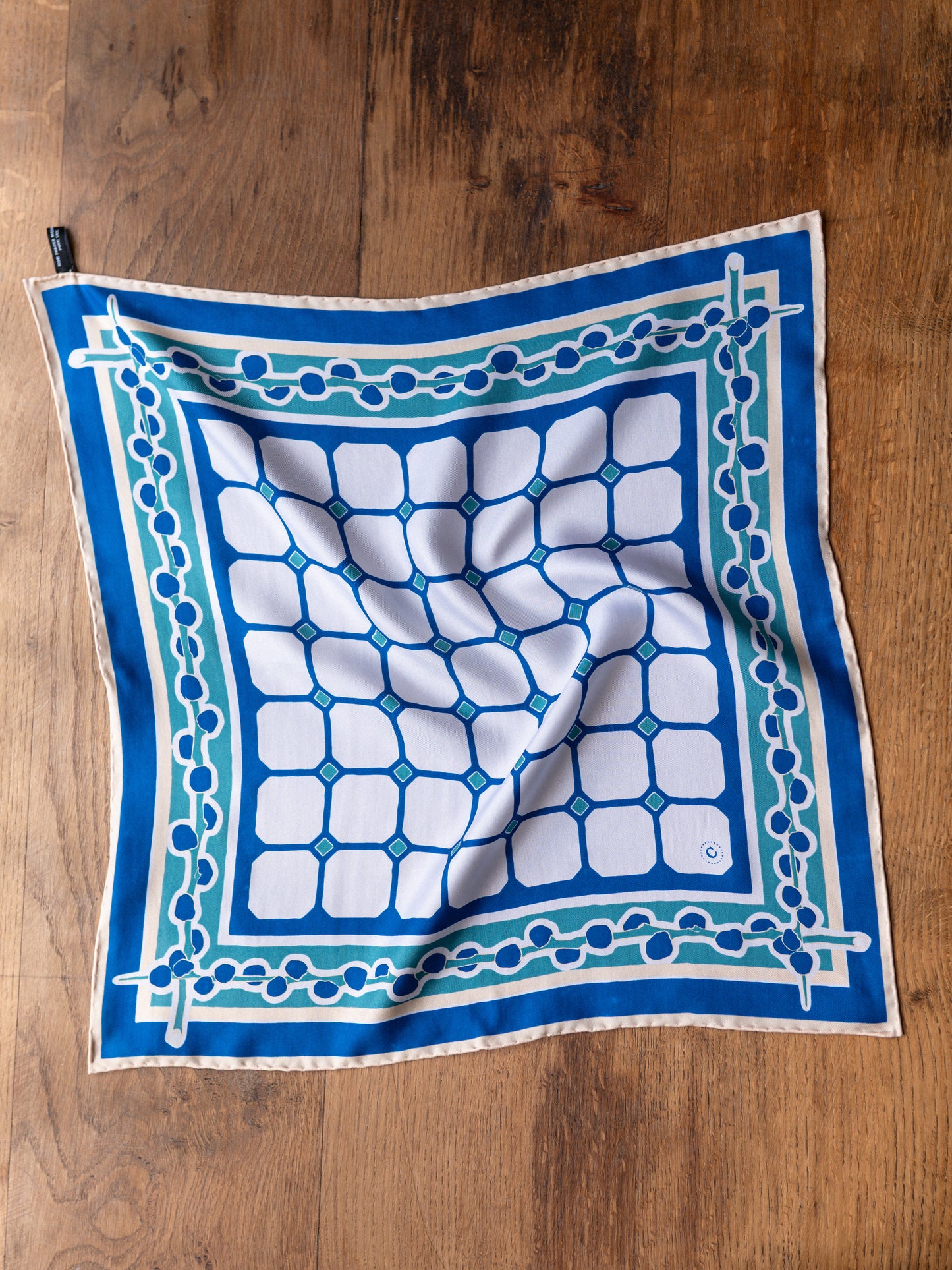 Colenimo Silk Bandana Scarf / Blue