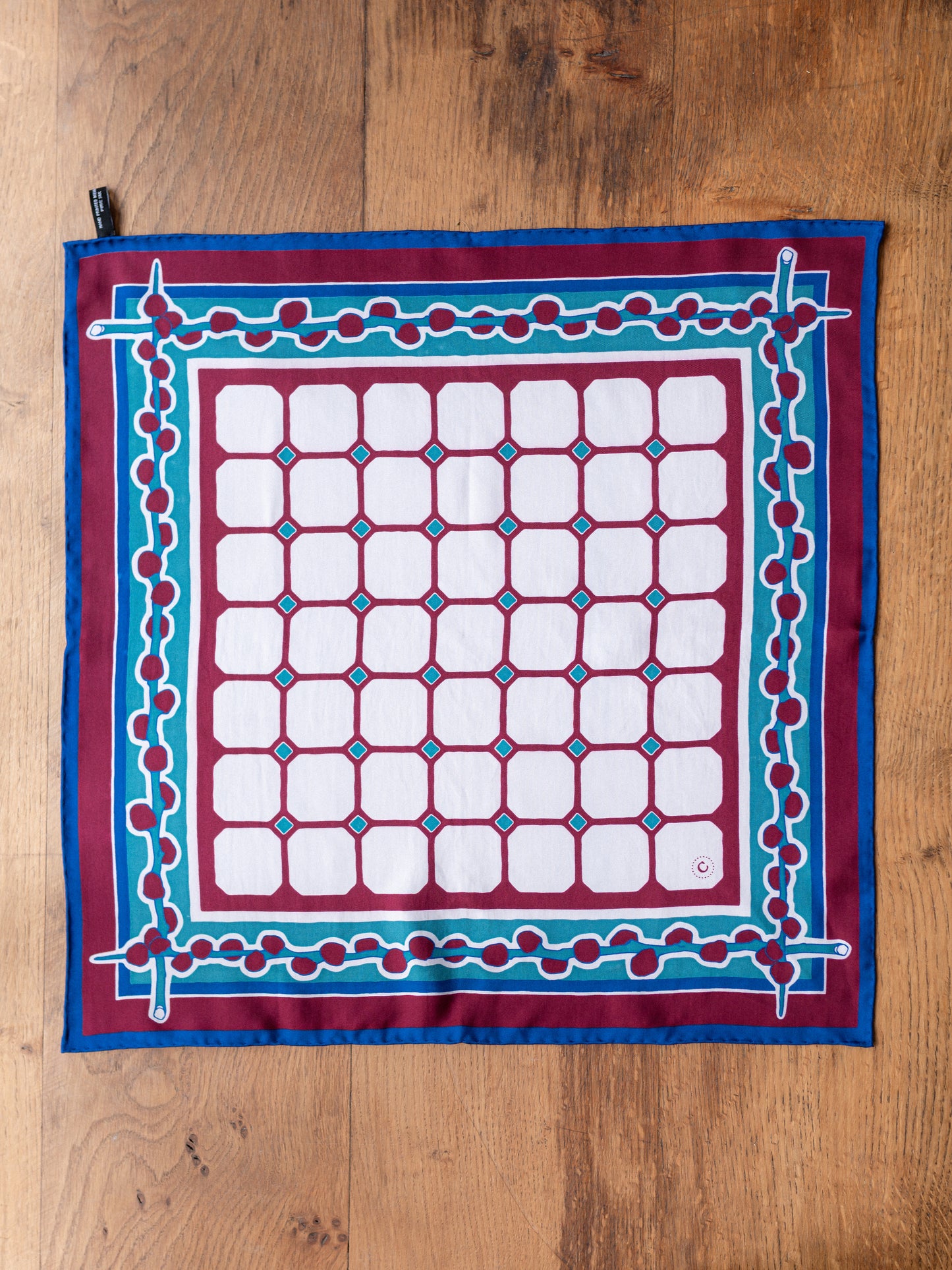 Colenimo Silk Bandana Scarf / Burgundy