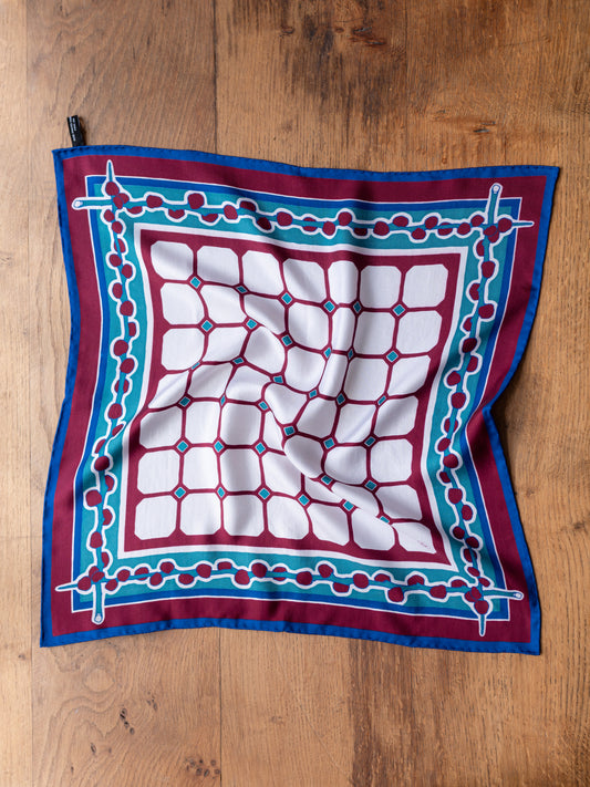 Colenimo Silk Bandana Scarf / Burgundy
