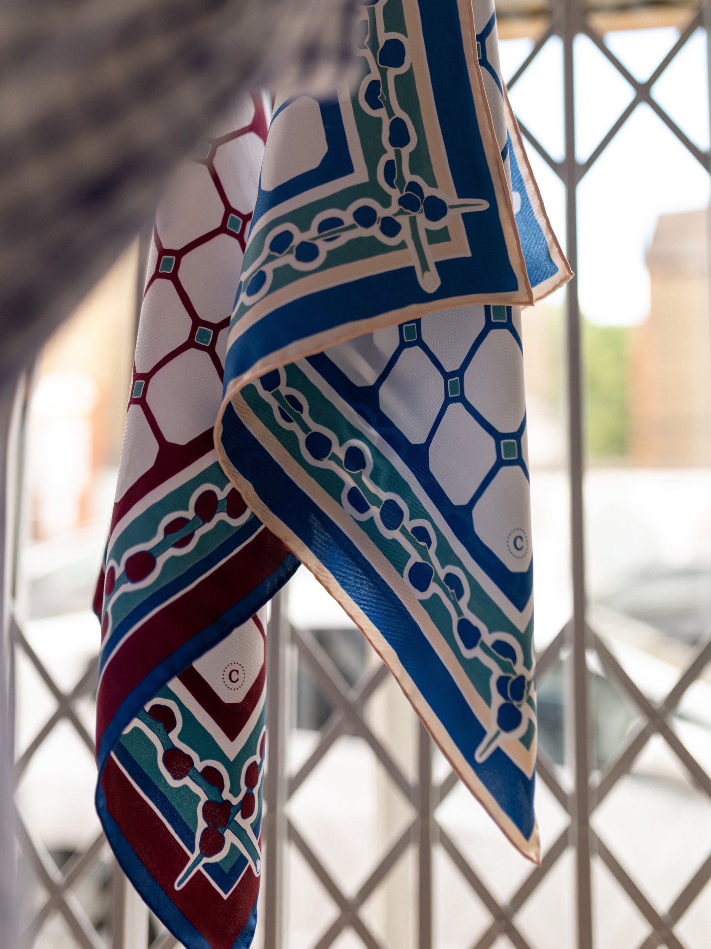 Colenimo Silk Bandana Scarf / Blue
