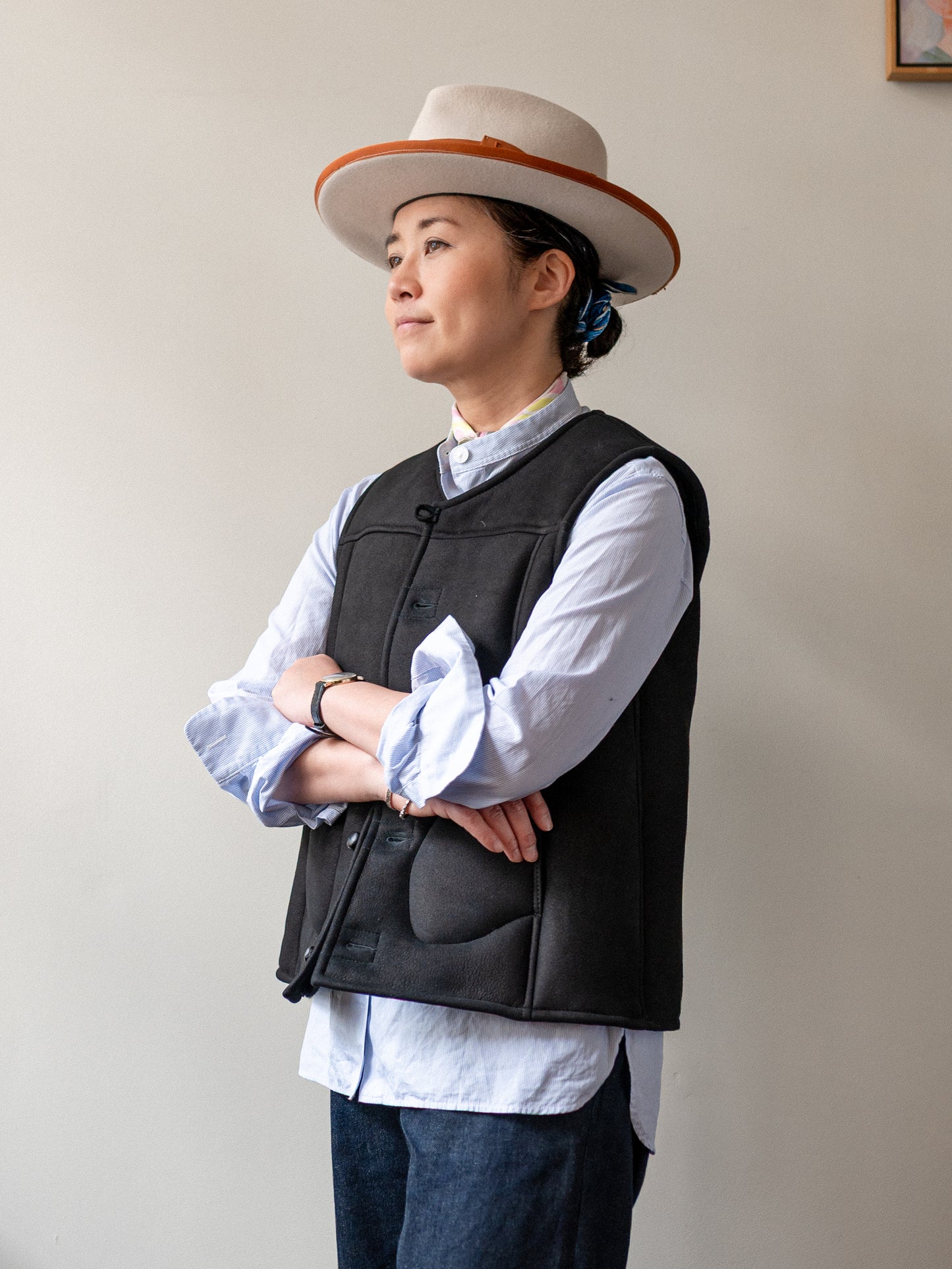 Sheepskin Merino Gilet / Black