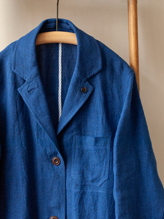Irish Linen Shop Coat / Blue