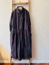 Wool Cotton mix Dress / Brown check