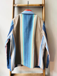 Multi Stripe Work Jacket / Blue