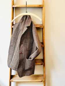 Cheviot Tweed Jacket / Brown Check