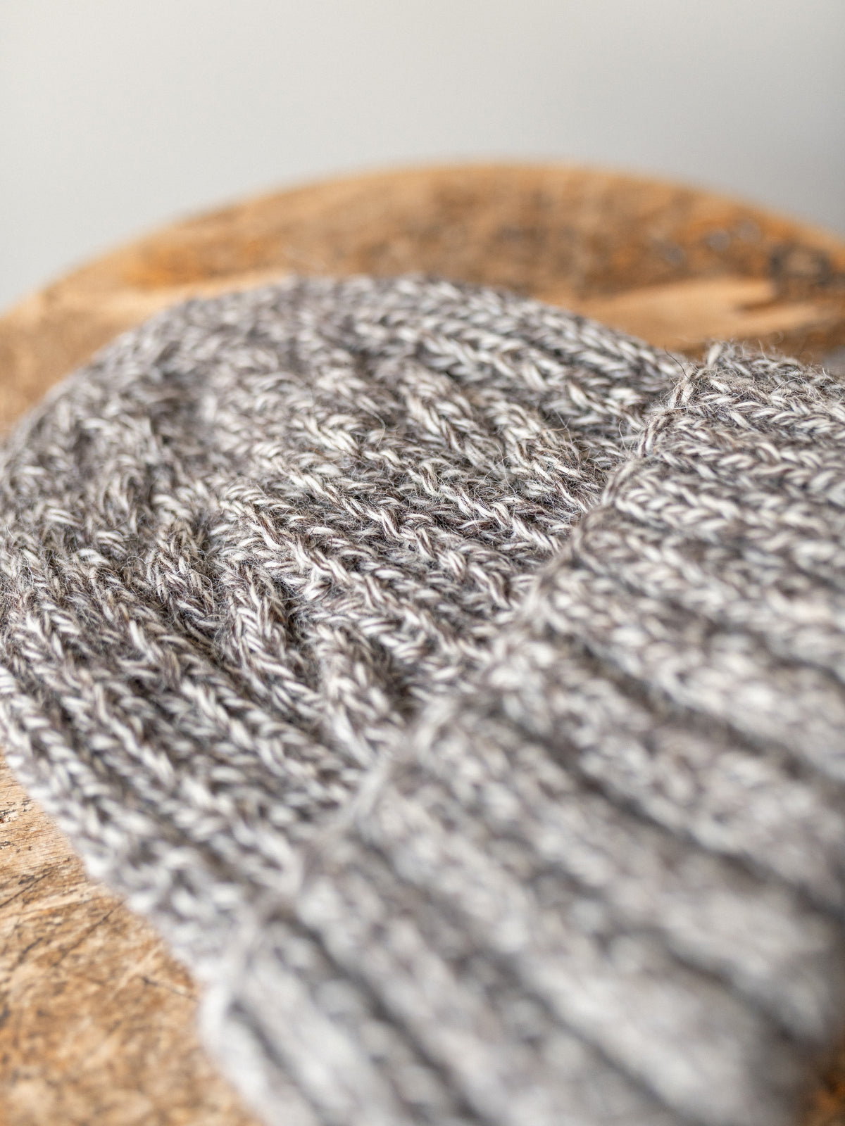 Aran Knit Cap / Chestnut