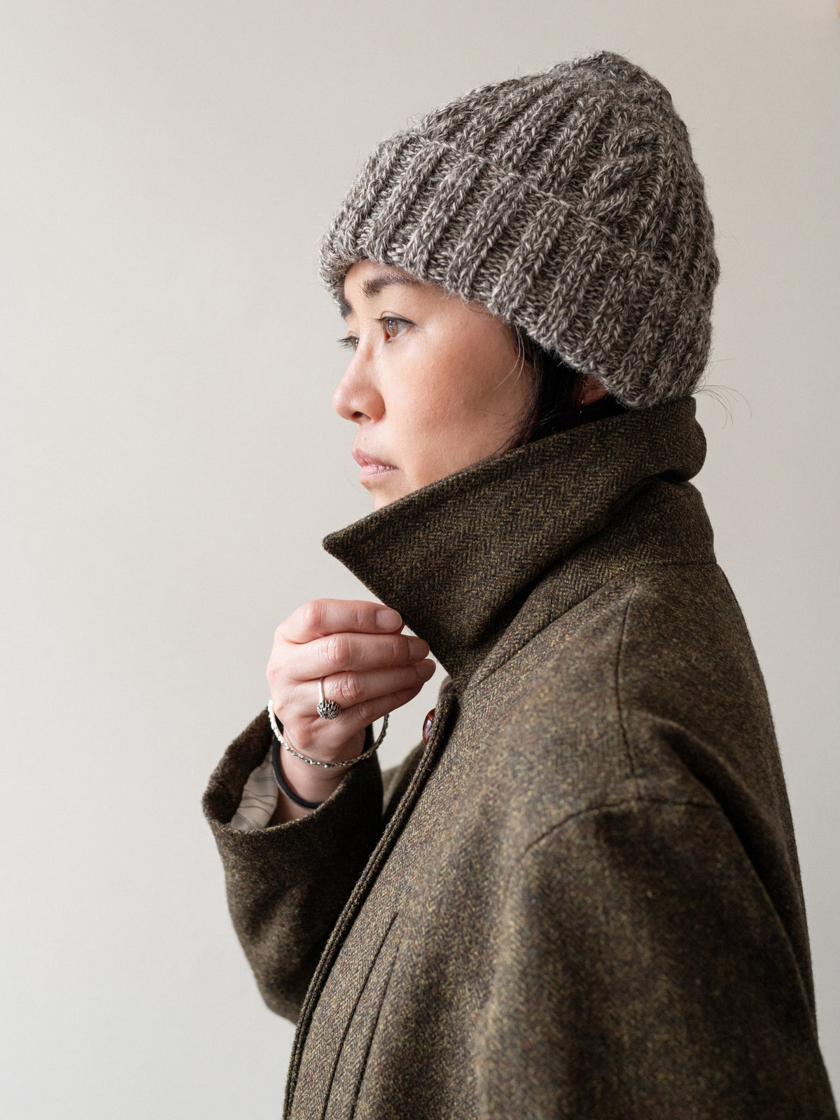 Aran Knit Cap / Chestnut
