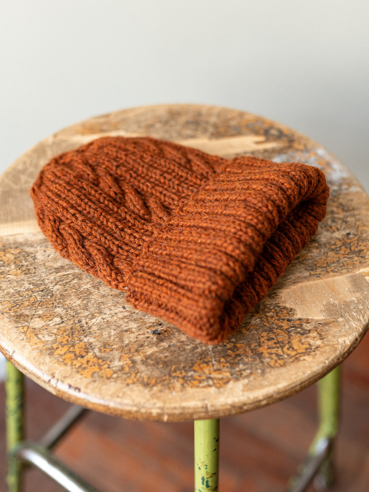 Aran Knit Cap / Ginger
