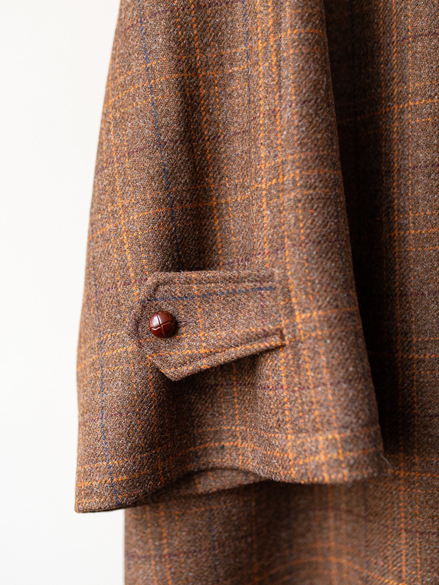 Sporting Tweed Balmacaan Coat / Russet Check