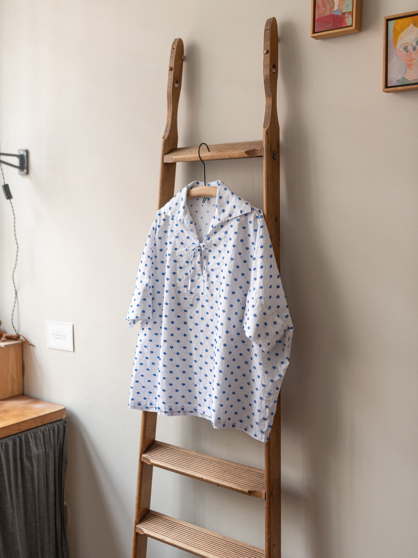 Bathing Top / Dots Cotton Jacquard