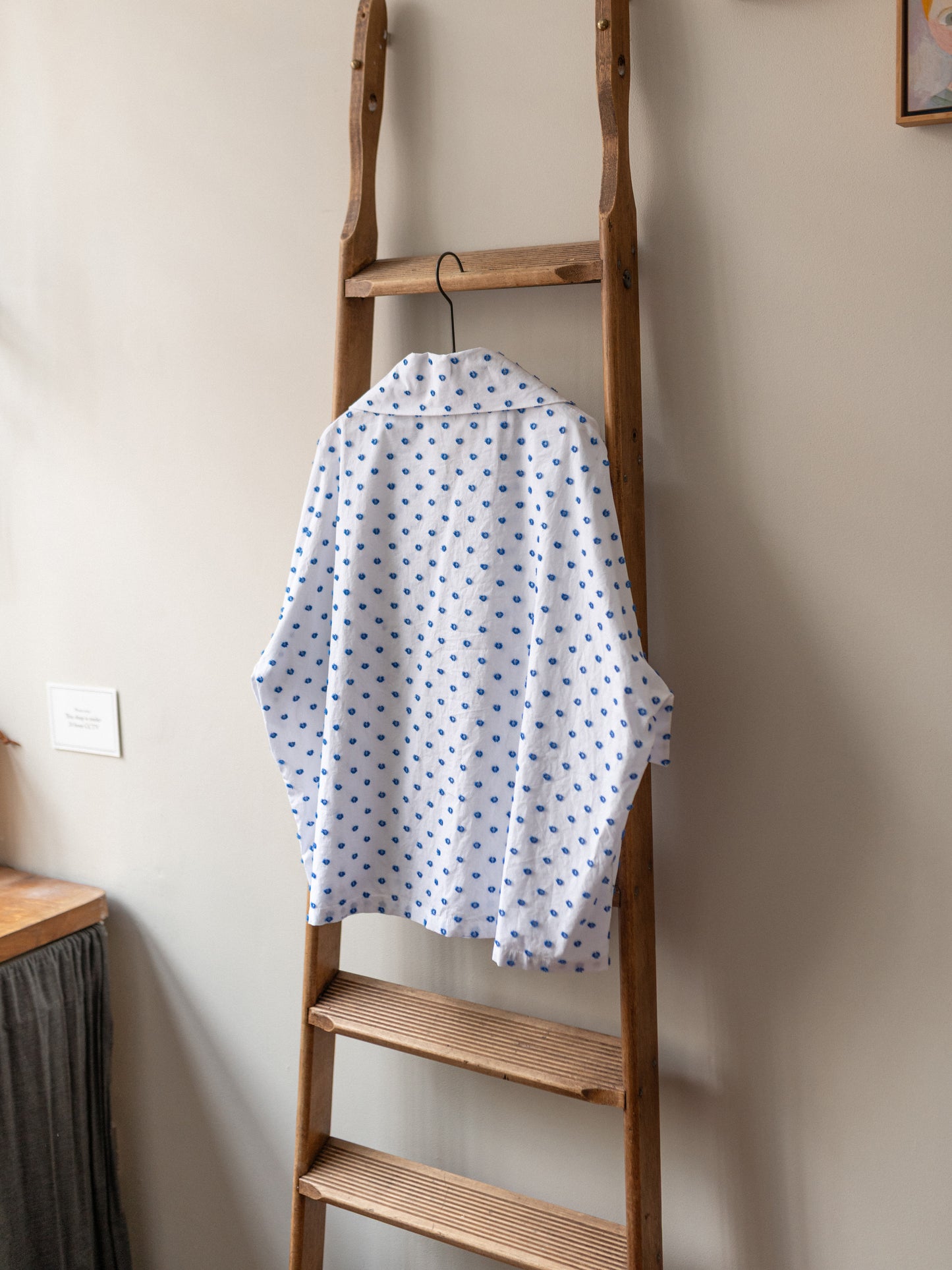 Bathing Top / Dots Cotton Jacquard