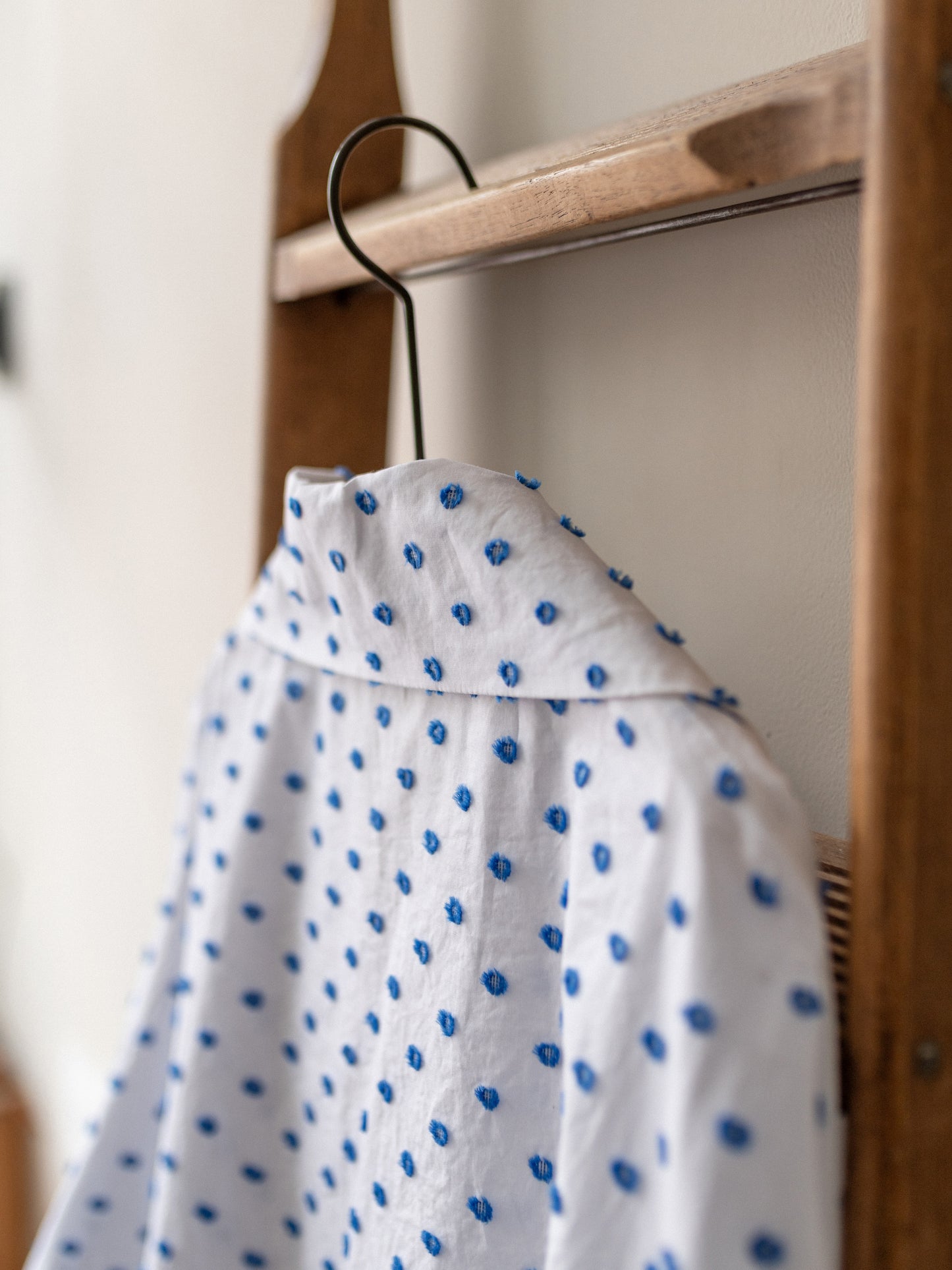 Bathing Top / Dots Cotton Jacquard