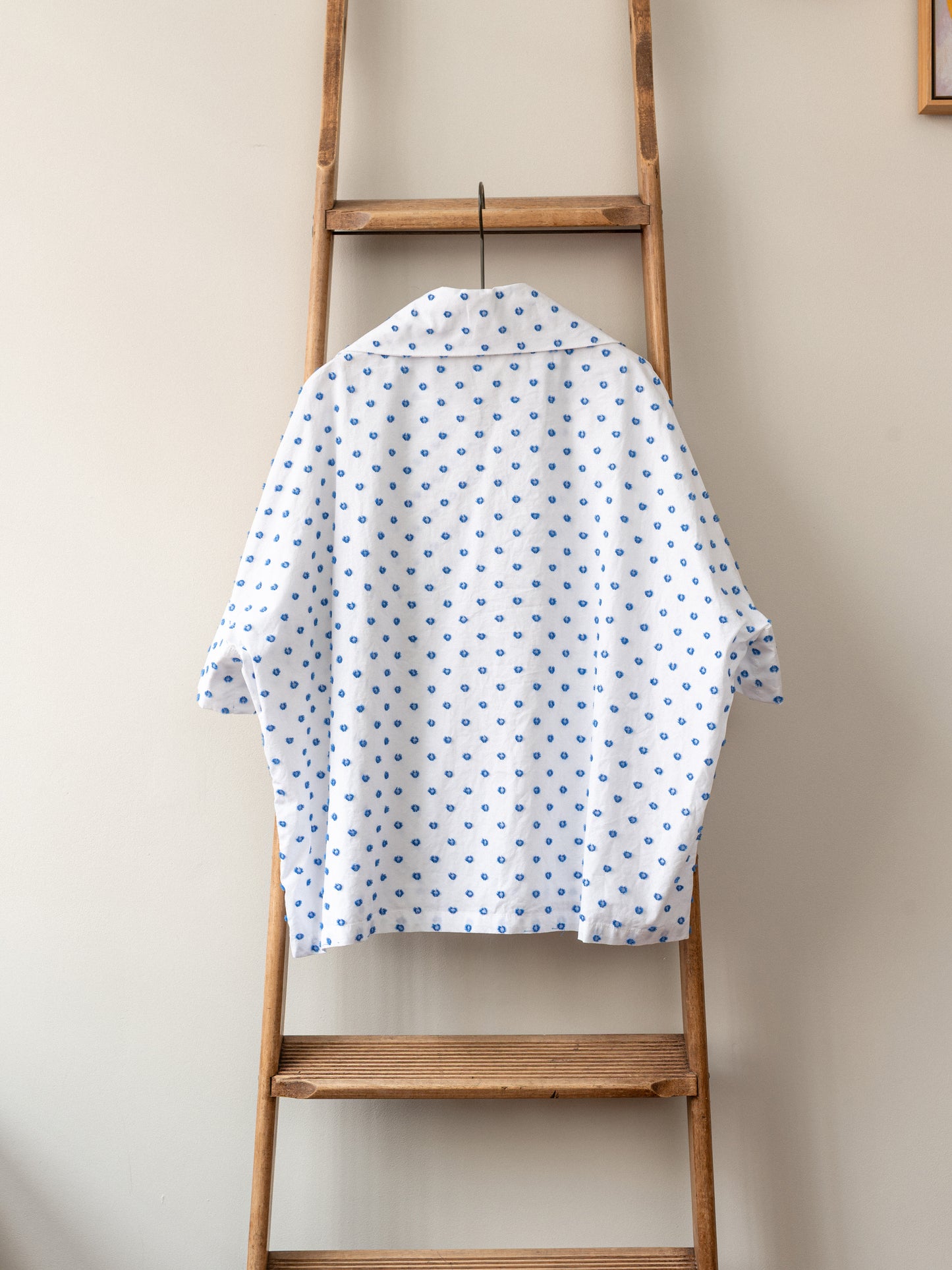 Bathing Top / Dots Cotton Jacquard