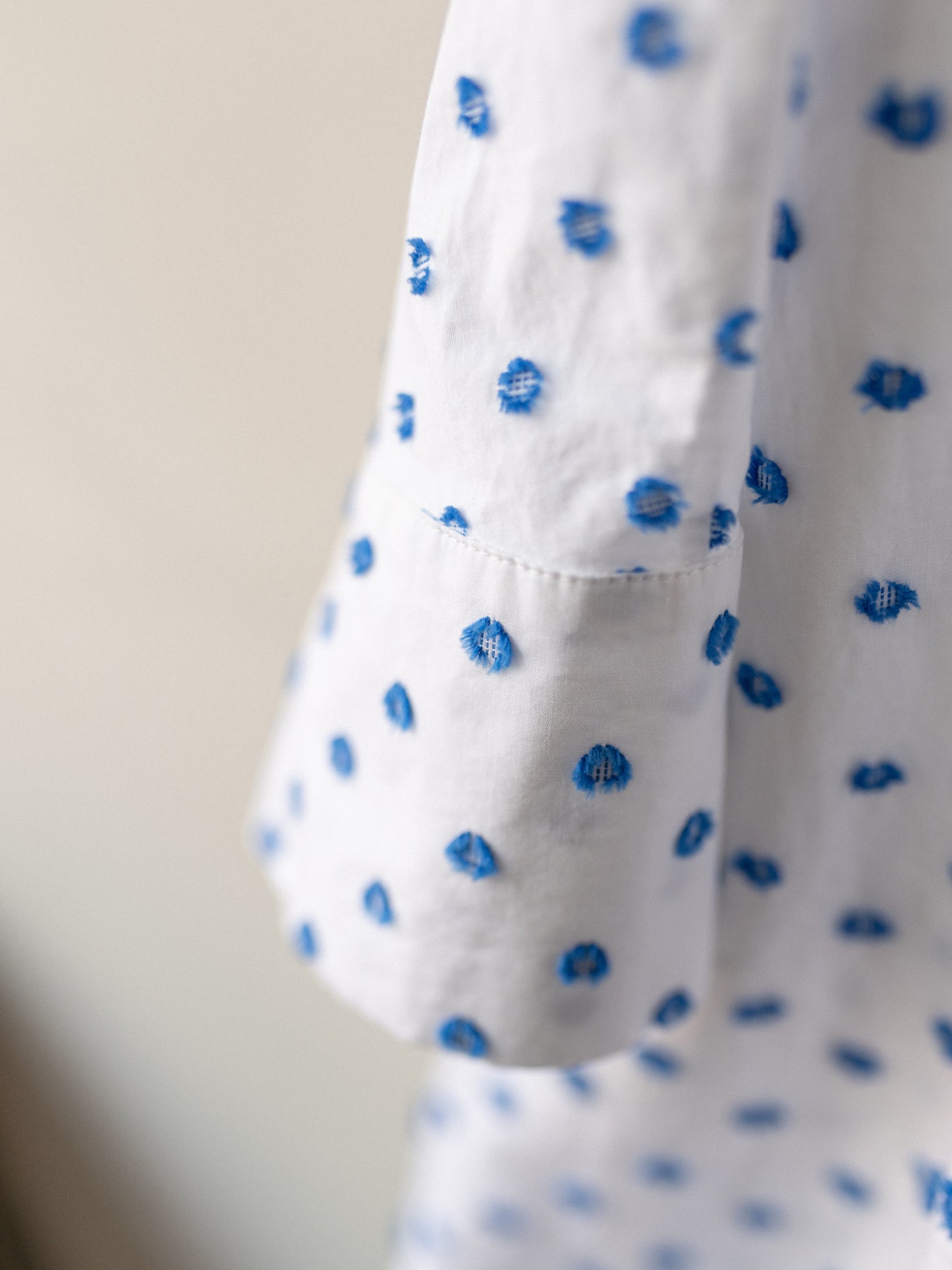 Bathing Top / Dots Cotton Jacquard