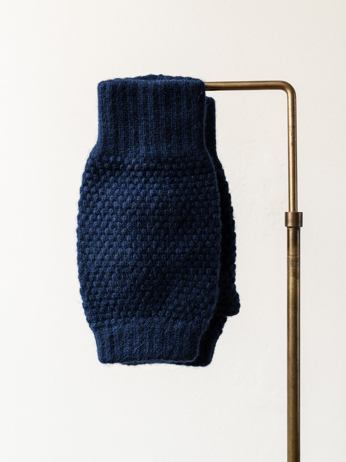 Cashmere Fingerless Gloves | Navy