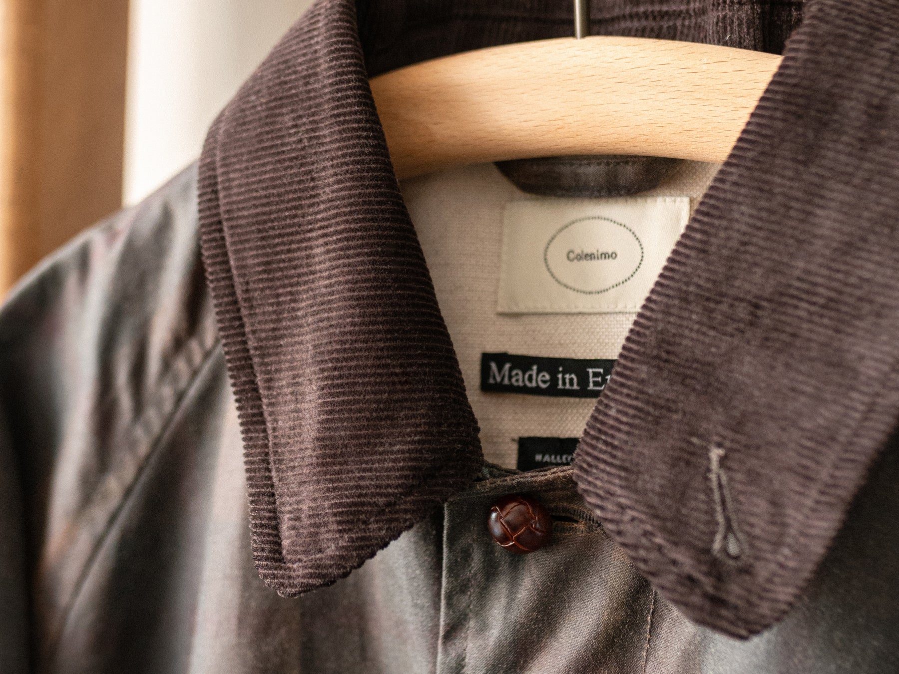 Corduroy, woven in Lancashire