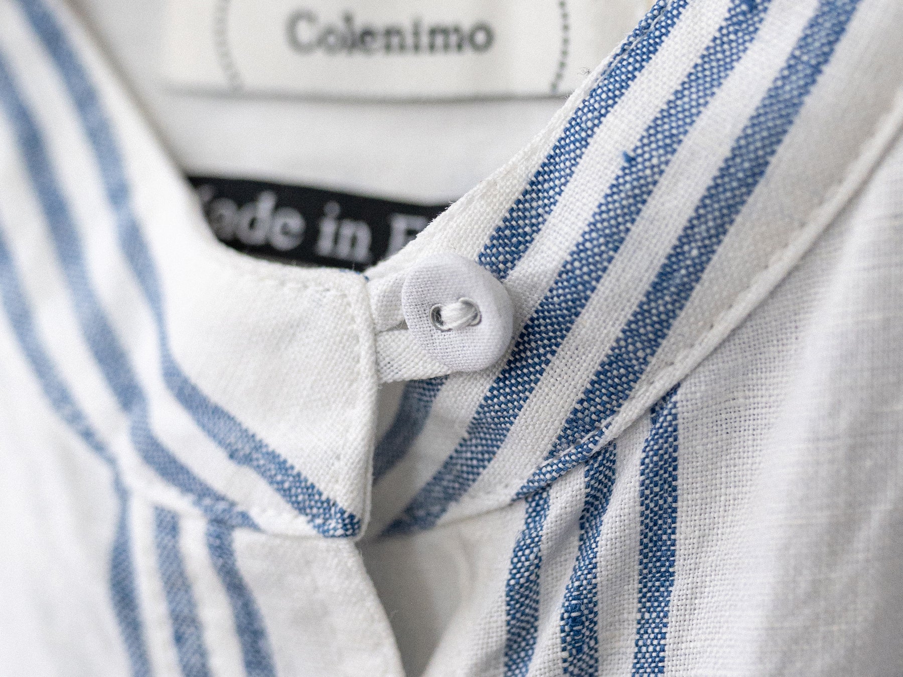 Fabric covered buttons, made in London