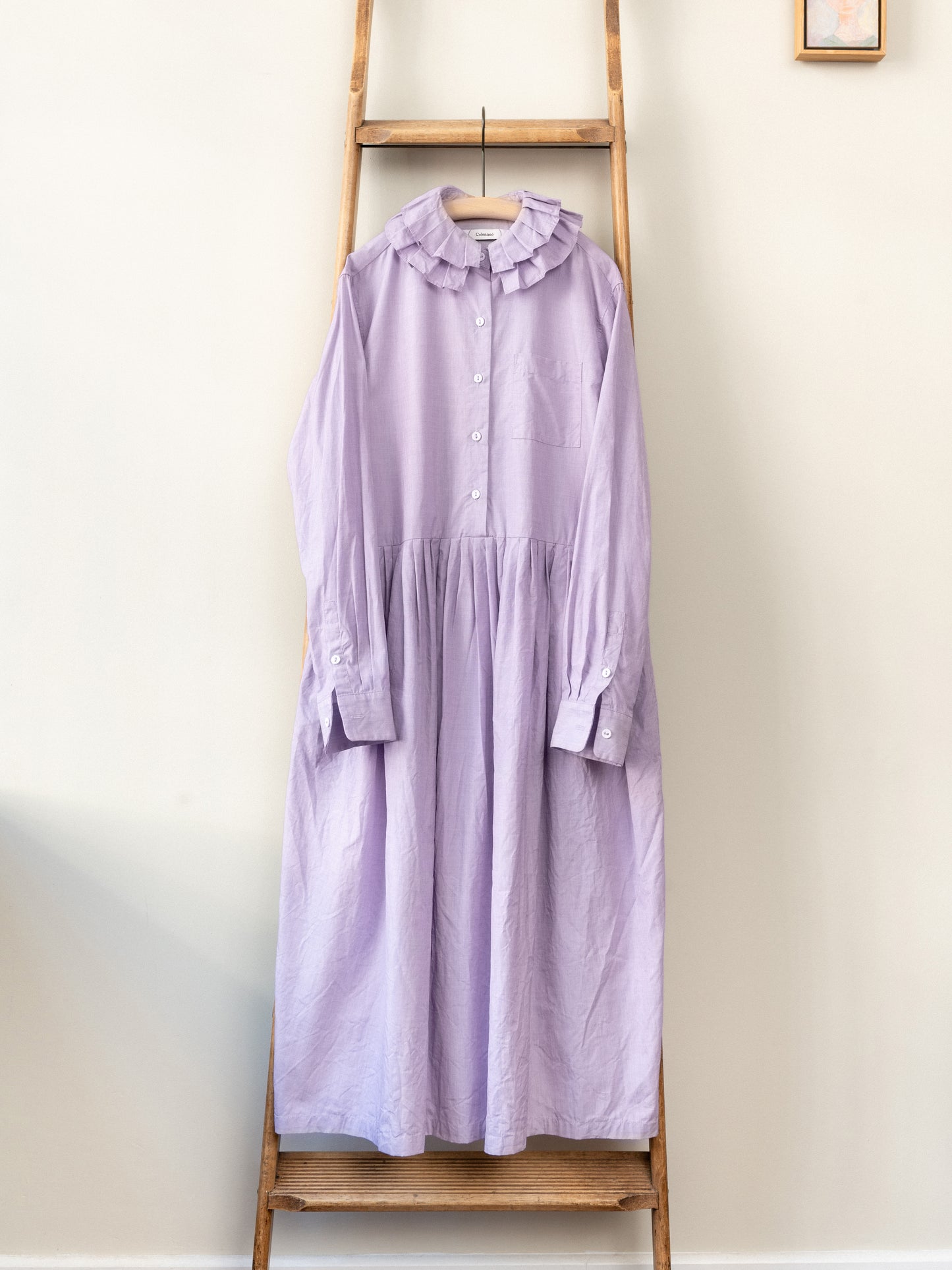 Double Ruffle Collar Dress / Soft Lilac