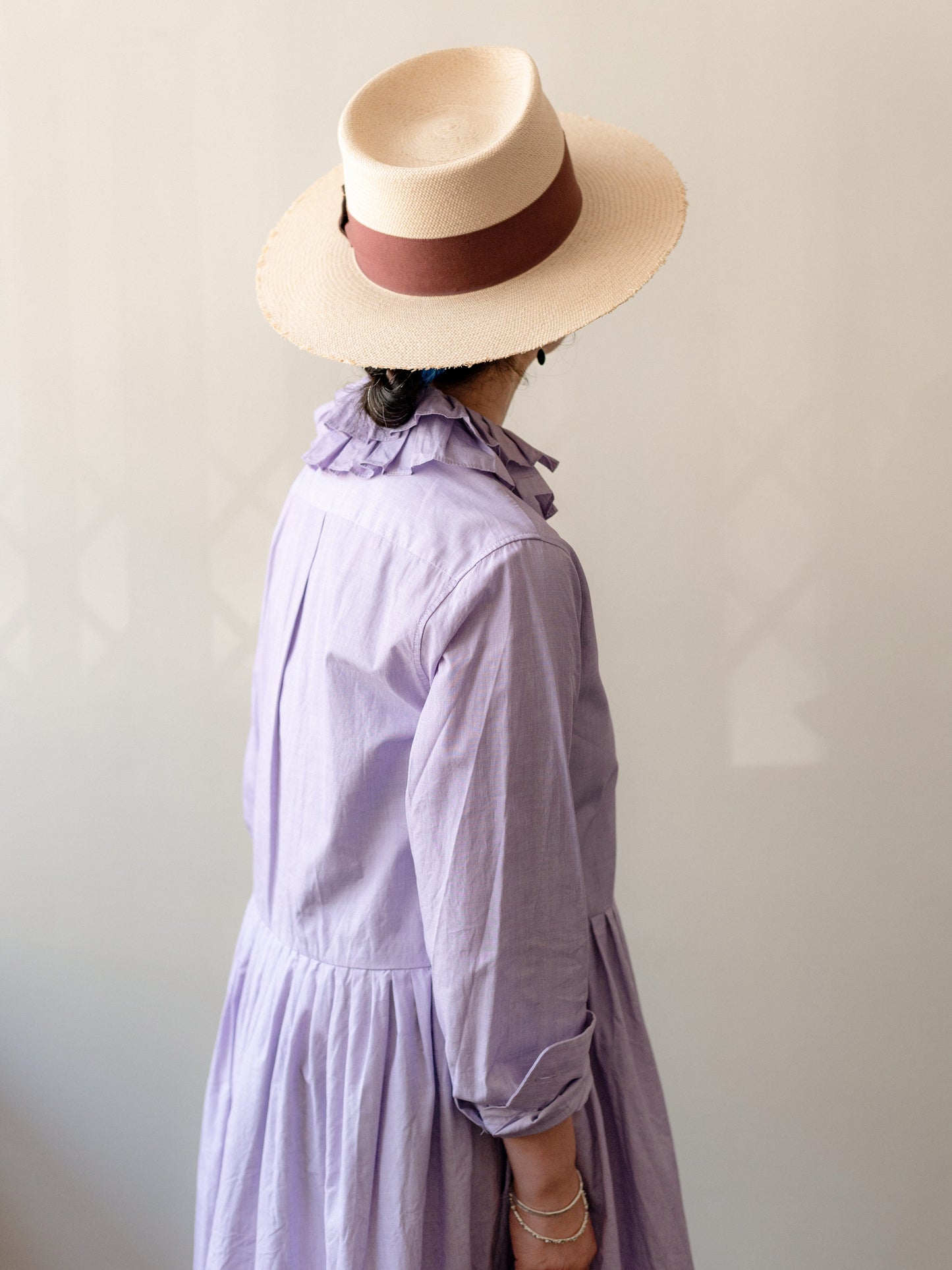 Double Ruffle Collar Dress / Soft Lilac