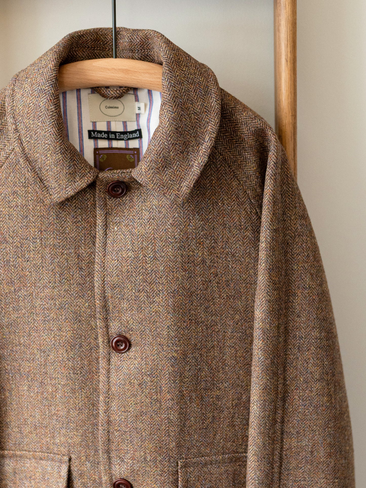 Tweed Field Jacket / Brown Herringbone