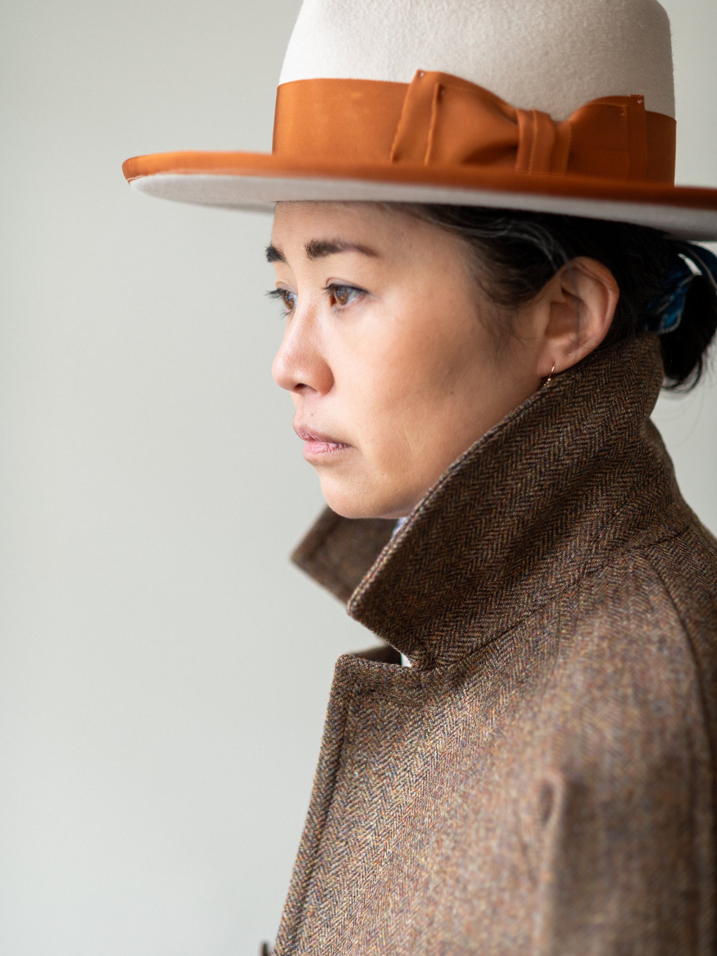 Tweed Field Jacket / Brown Herringbone