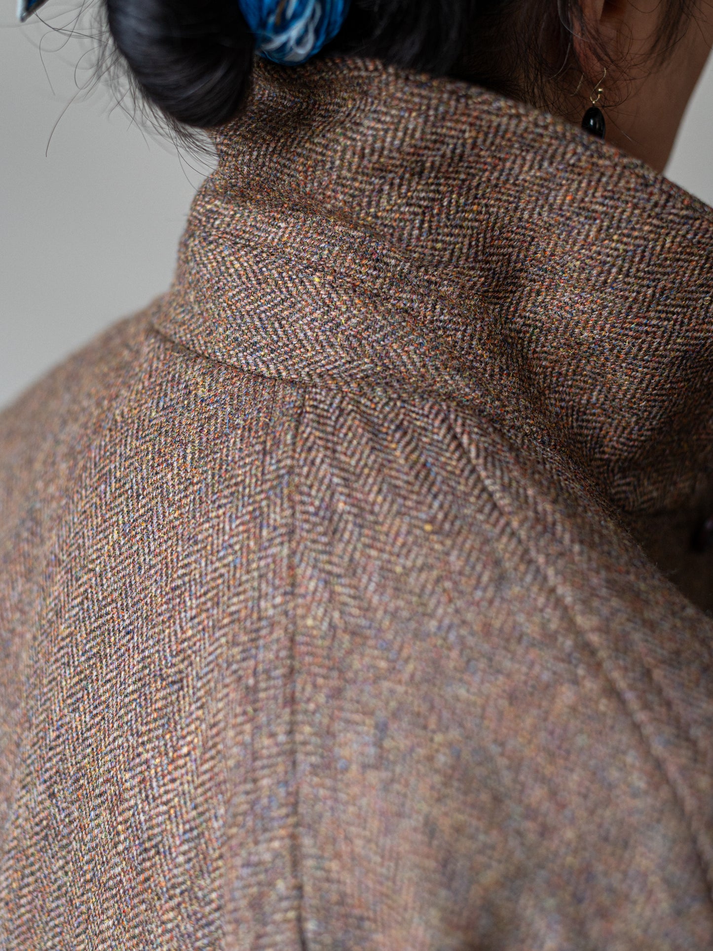 Tweed Field Jacket / Brown Herringbone